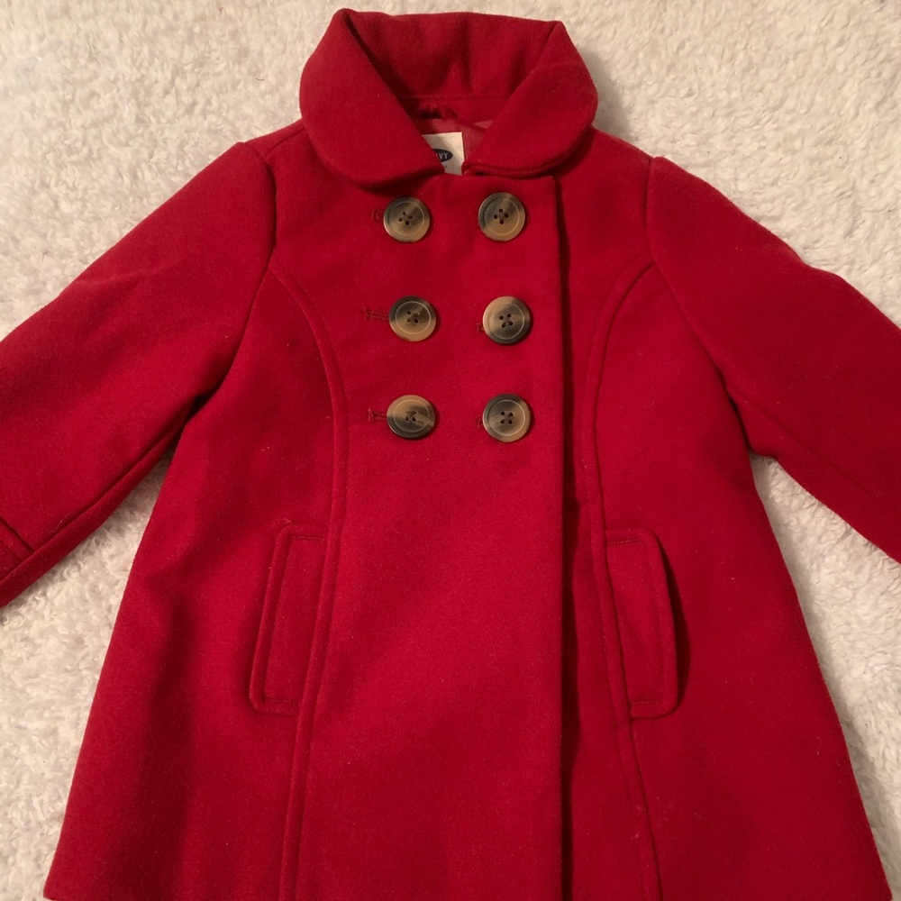 18-24mo Red Peacoat 😍